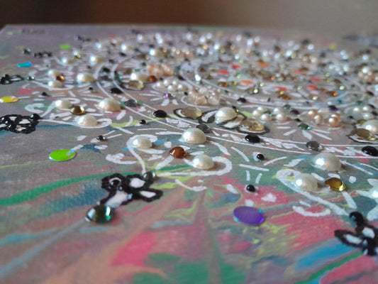 "Impressive Instant" (2024) Painted Mandala