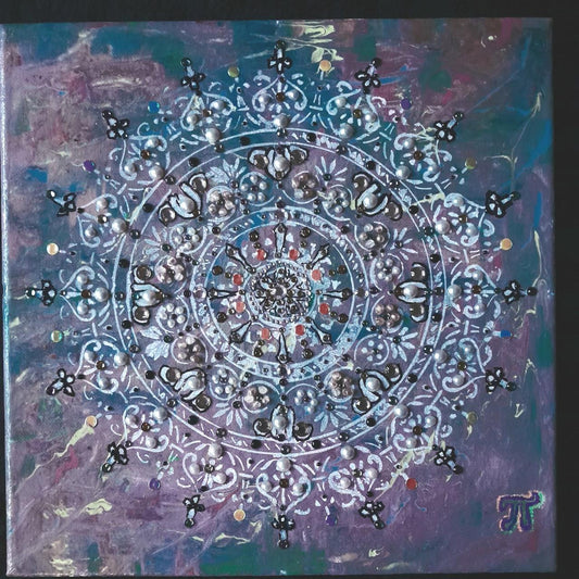 "Impressive Instant" (2024) Painted Mandala